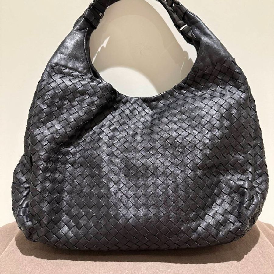 BOTTEGA VENETA CAMPANA 經典小羊皮編織雙背帶肩背包-0