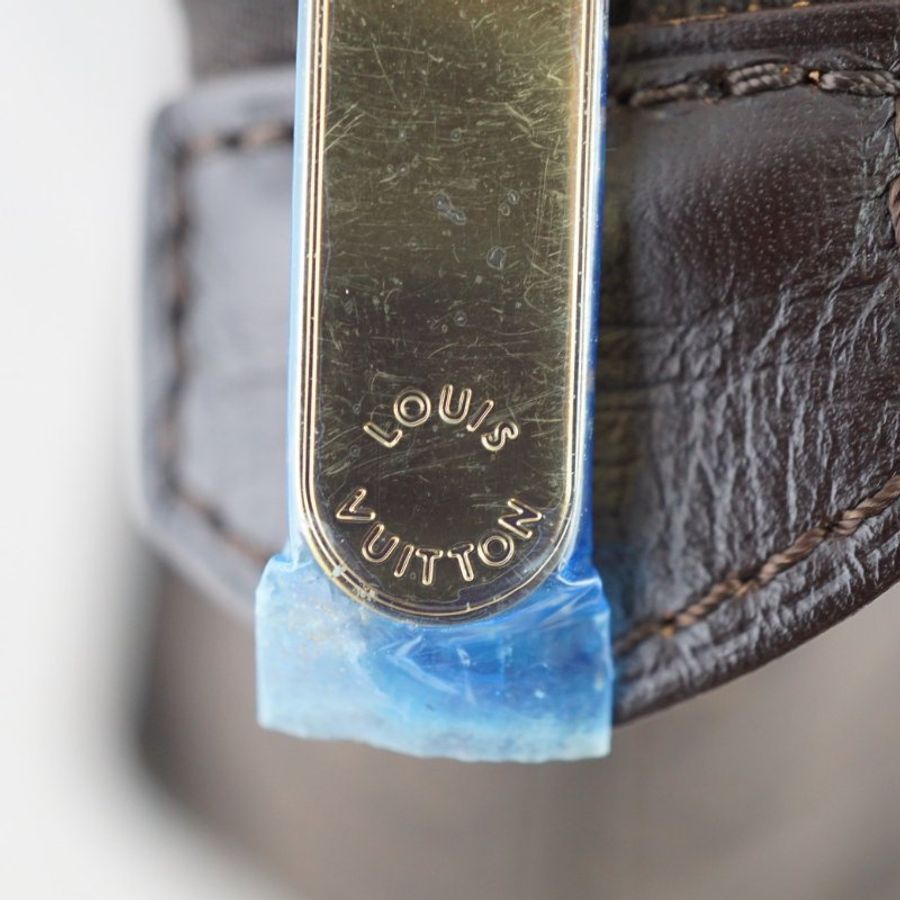 LV M40570 Ballade MM 原花深咖啡色緹花布肩背包-19