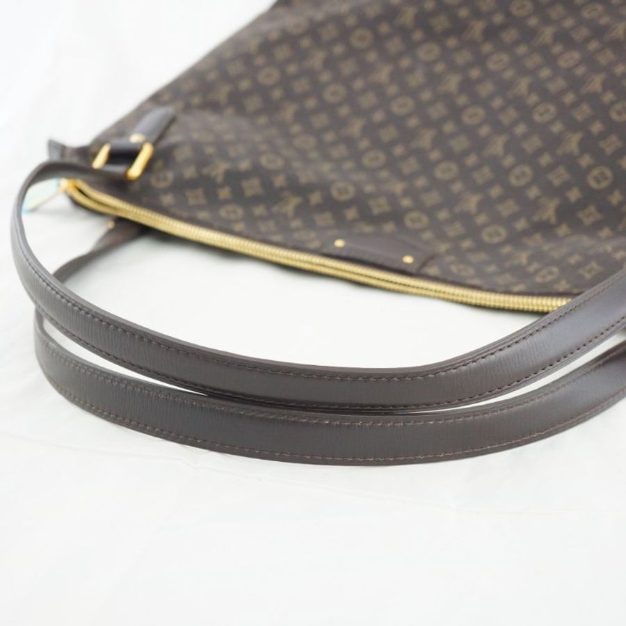 LV M40570 Ballade MM 原花深咖啡色緹花布肩背包-22
