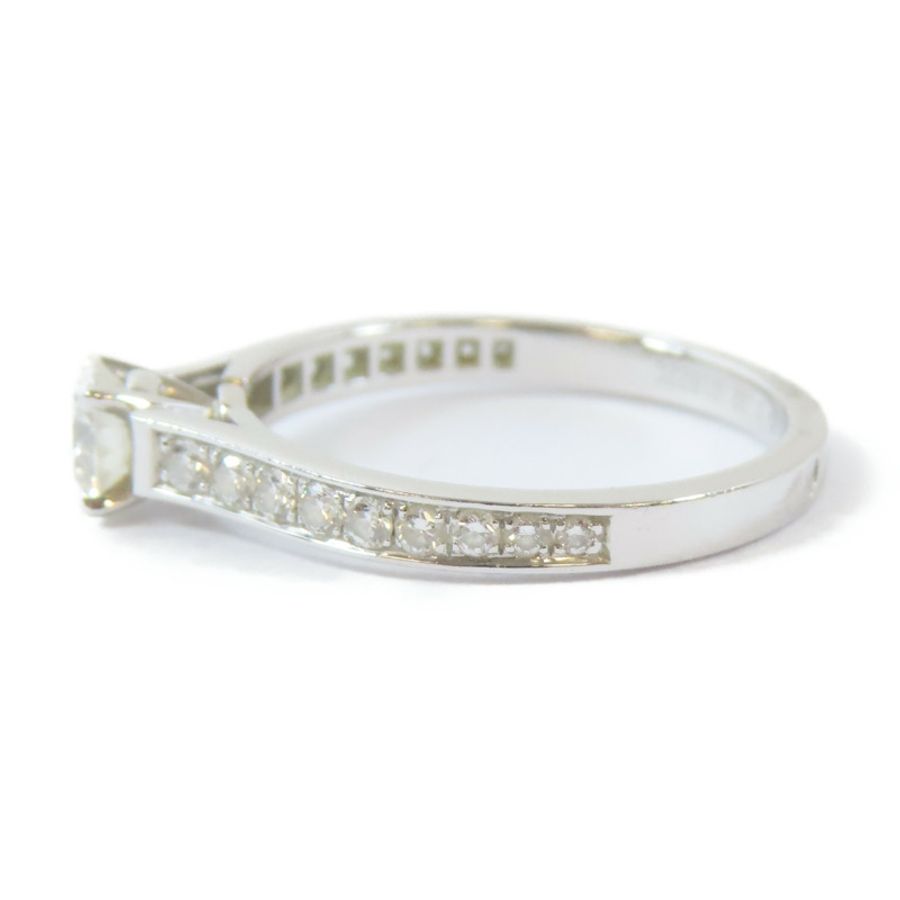 CARTIER 【激減優惠】950鉑金1895 Ring 0.32ct鑽石戒指Cartier#49/US#4.75-3