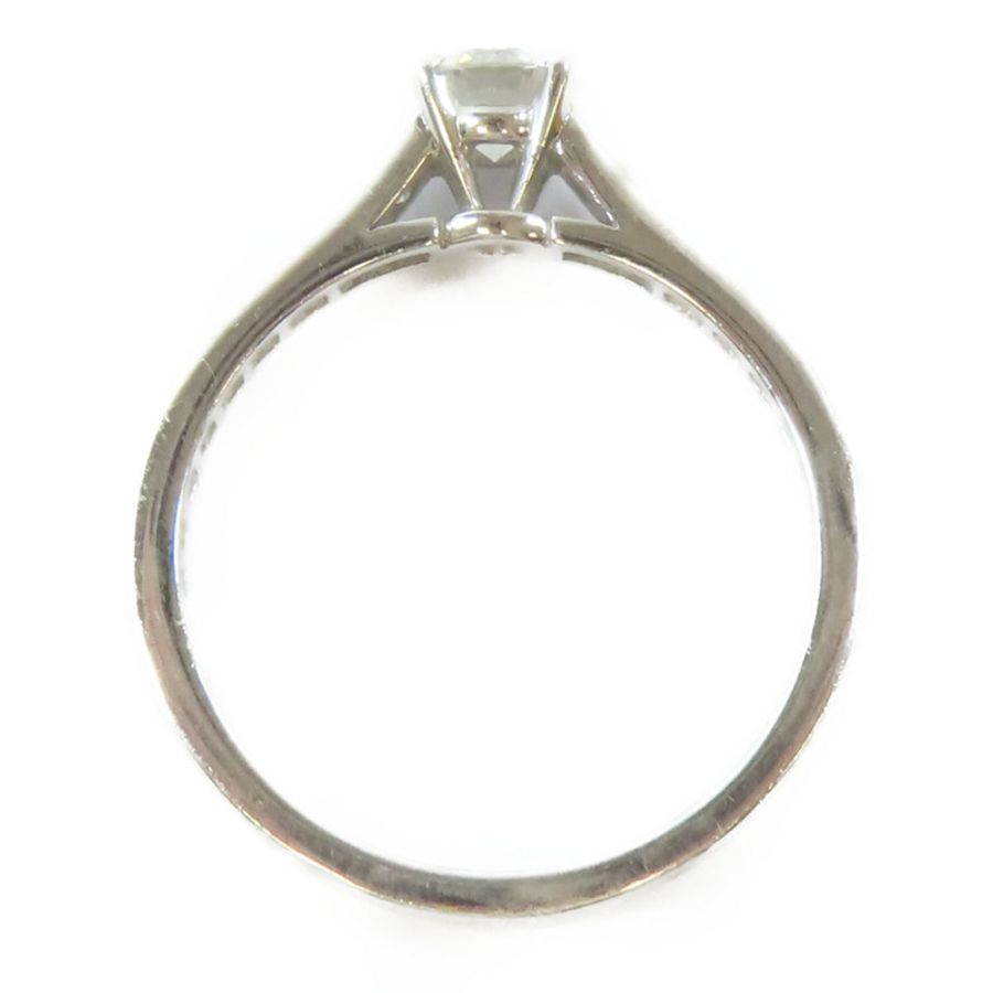CARTIER 【激減優惠】950鉑金1895 Ring 0.32ct鑽石戒指Cartier#49/US#4.75-6