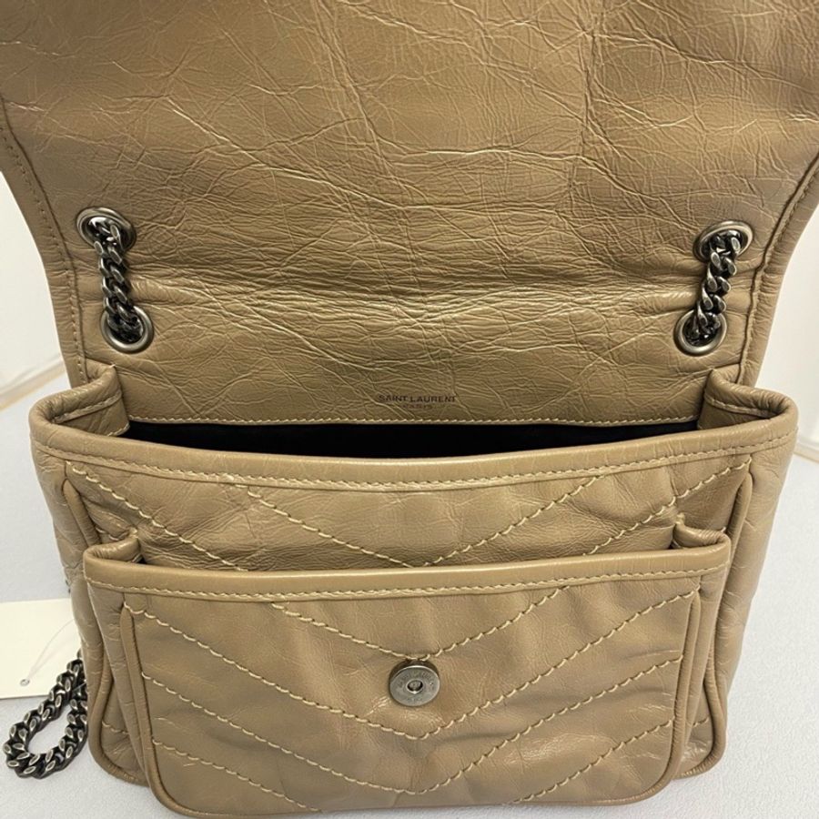 Saint Laurent YSL niki奶茶色小號-5