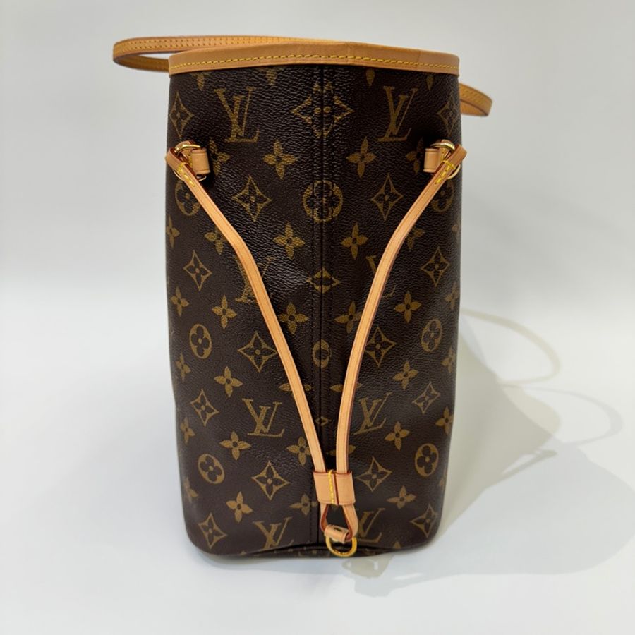 LV 老花NeverFull MM手提肩背托特包 媽媽包 內裏紅 約95新-1