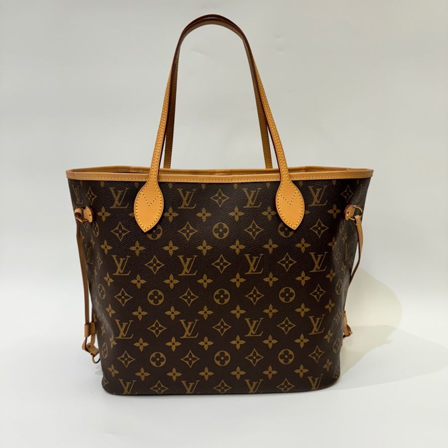 LV 老花NeverFull MM手提肩背托特包 媽媽包 內裏紅 約95新-8