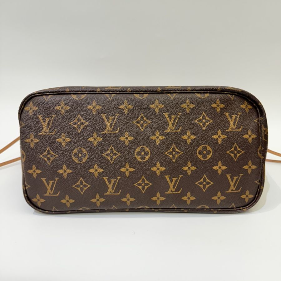 LV 老花NeverFull MM手提肩背托特包 媽媽包 內裏紅 約95新-10