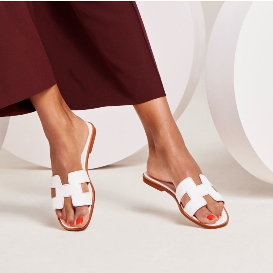 🧡 Hermes Oran Sandal H 拖鞋🔥🔥白色 size 37.5-2