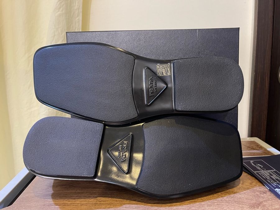 PRADA 方頭得比鞋 ,UK10,2EG427FG000055 黑-3