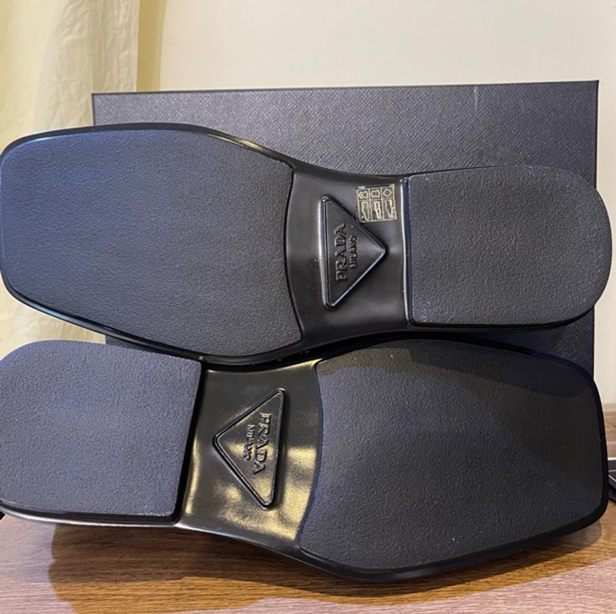 PRADA 方頭得比鞋 ,UK10,2EG427FG000055 黑-8