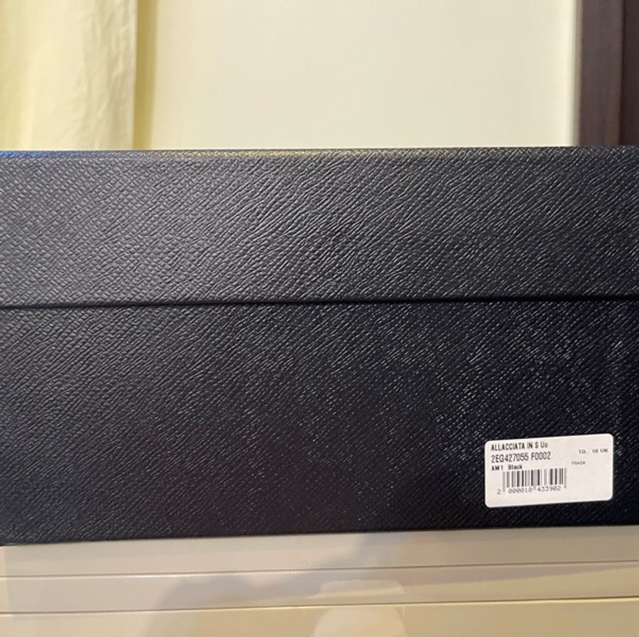 PRADA 方頭得比鞋 ,UK10,2EG427FG000055 黑-11