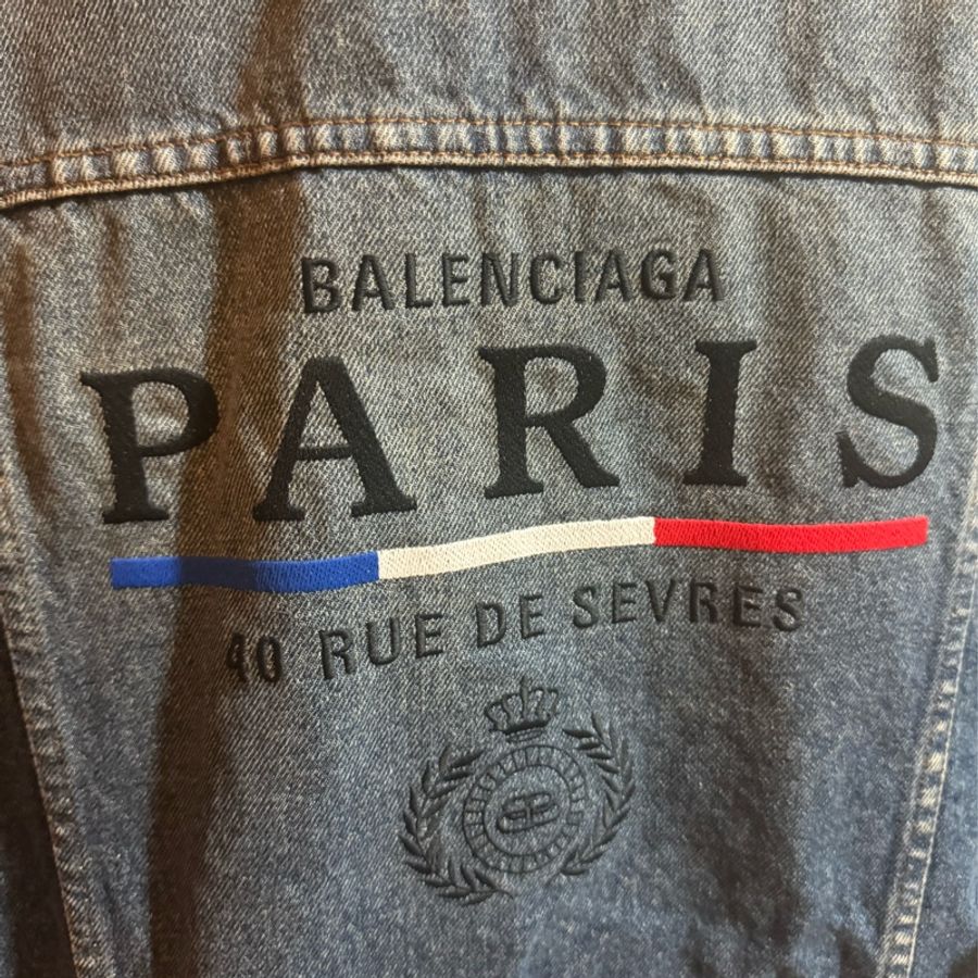 Balenciaga 巴黎世家刺繡牛仔外套-2