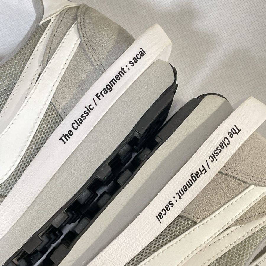 正品 二手 Fragment Design Sacai x Nike LDWaffle 藤原浩 灰24.5-2