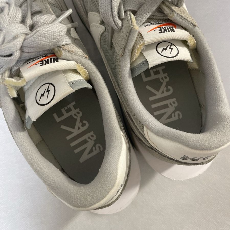 正品 二手 Fragment Design Sacai x Nike LDWaffle 藤原浩 灰24.5-7