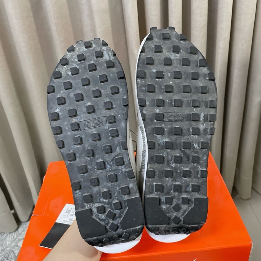 正品 二手 Fragment Design Sacai x Nike LDWaffle 藤原浩 灰24.5-15