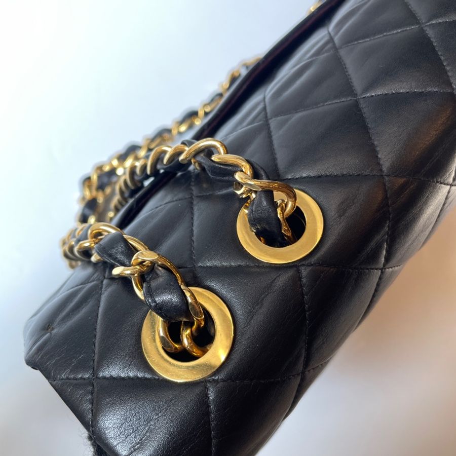 Chanel 黑羊皮貝嫂包-3