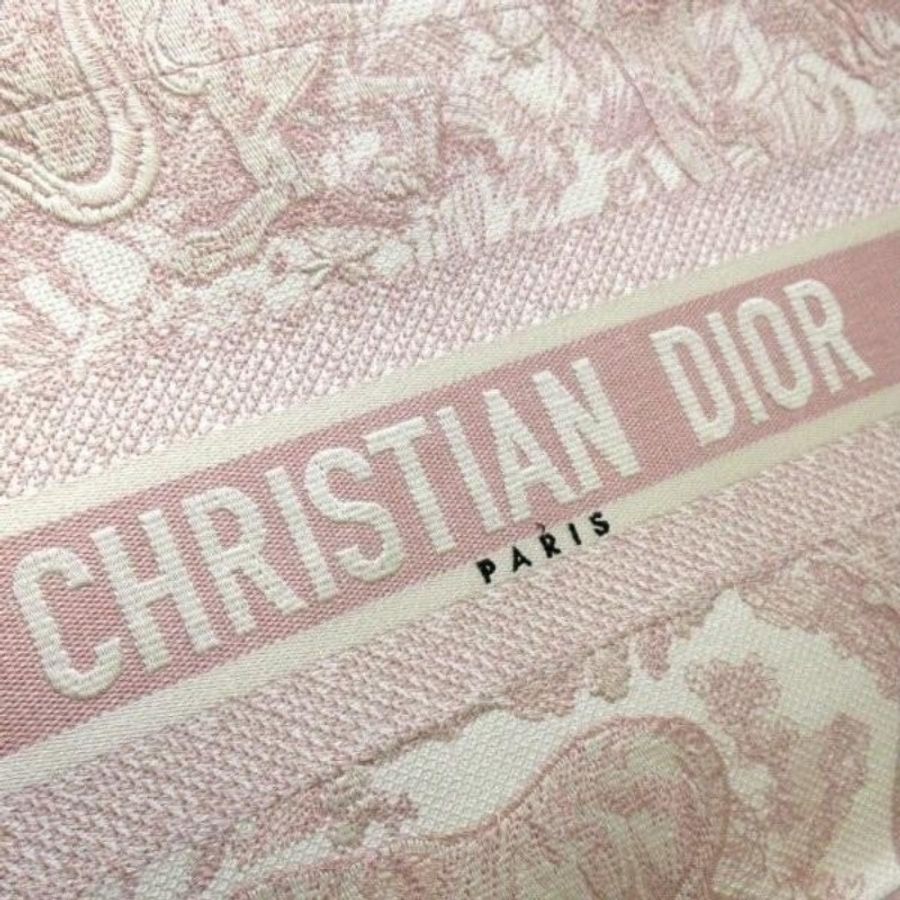 DIOR BOOK TOTE 粉紅色 Toile de Jouy 刺繡托特包-2