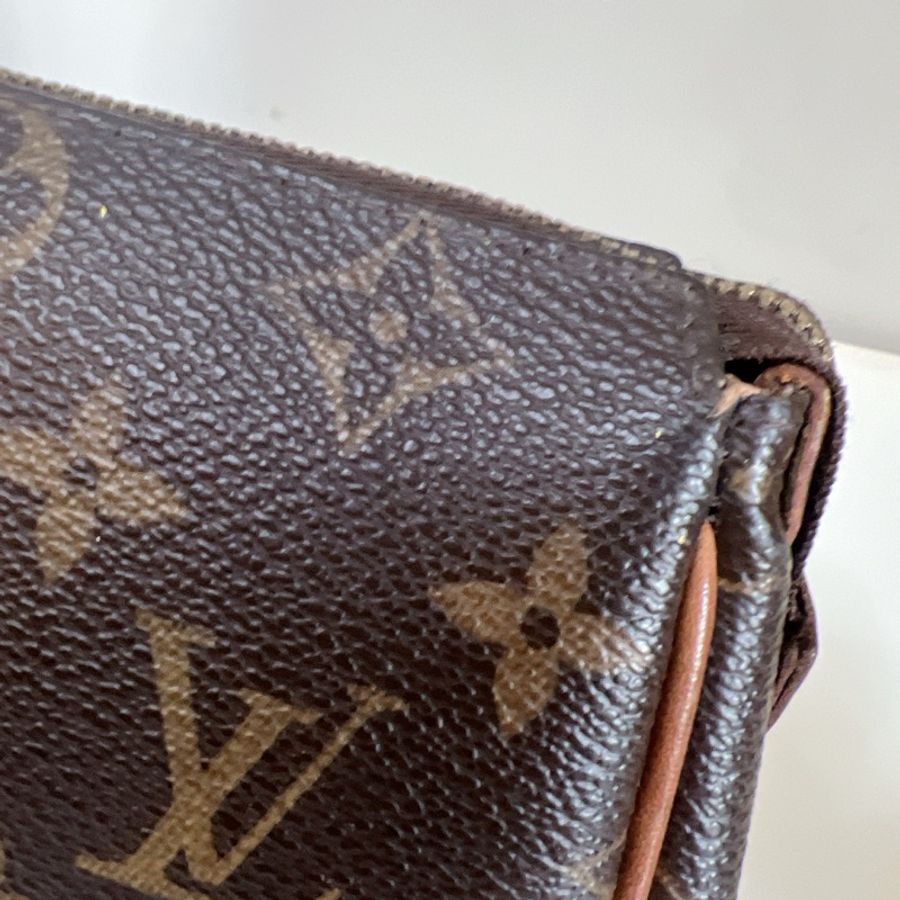 LV Eva bag 經典老花款 肩背包 腋下包 斜背包 麻將包-27