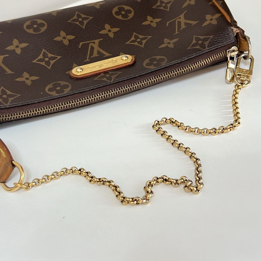 LV Eva bag 經典老花款 肩背包 腋下包 斜背包 麻將包-44