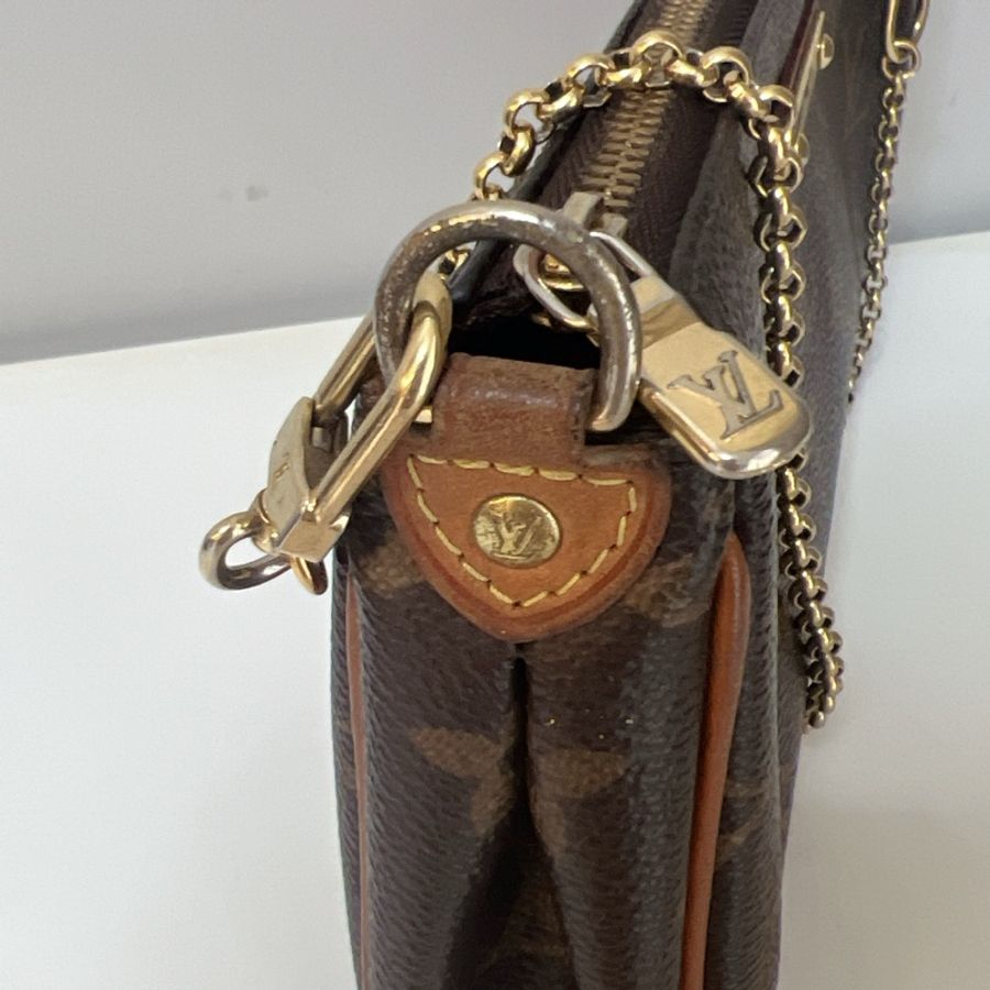 LV Eva bag 經典老花款 肩背包 腋下包 斜背包 麻將包-46