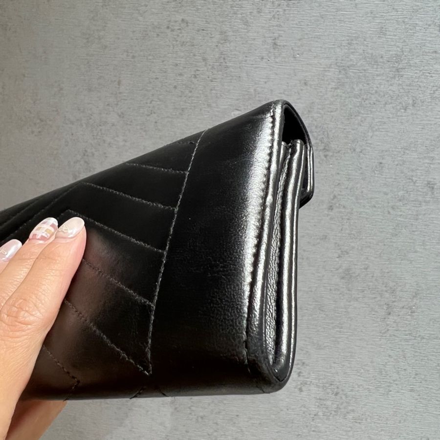 Chanel 山形文長夾-9