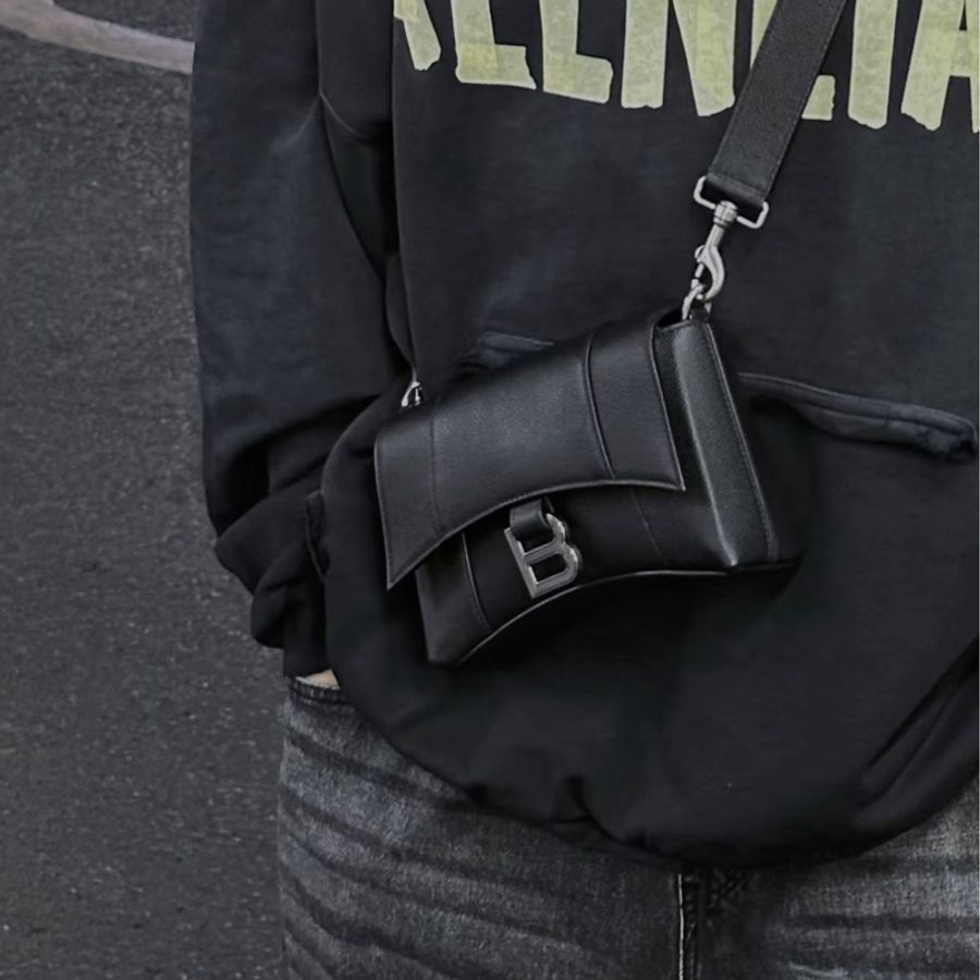 經典巴黎世家沙漏包 男包 balenciaga down town xxs-0