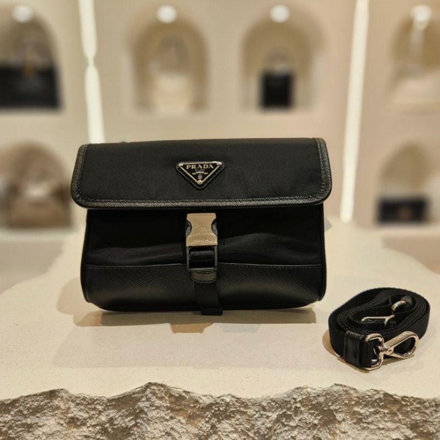 Prada 2ZH108 Re-Nylon和Saffiano皮革智慧手機保護包《當季專櫃正售★全新商品 》-6