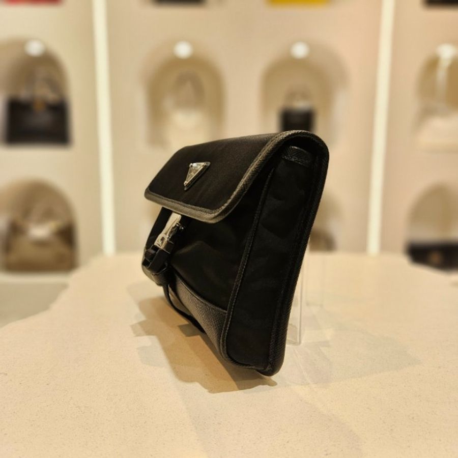 Prada 2ZH108 Re-Nylon和Saffiano皮革智慧手機保護包《當季專櫃正售★全新商品 》-7