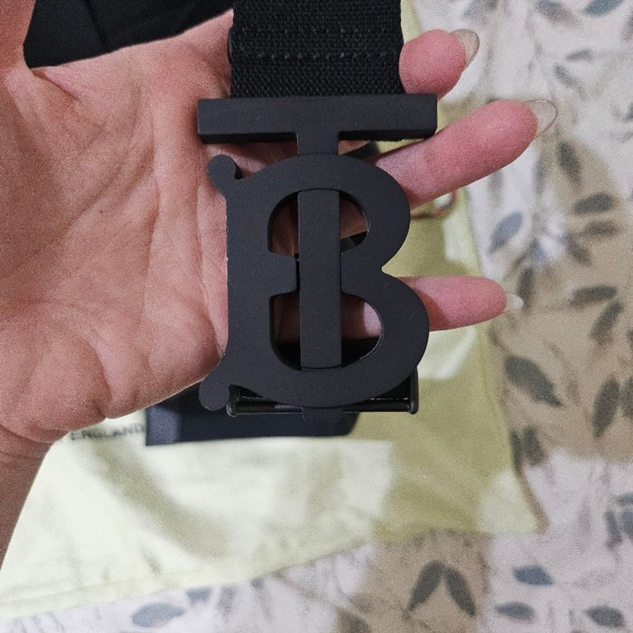 Burberry TB消光LOGO 直立式胸包-17