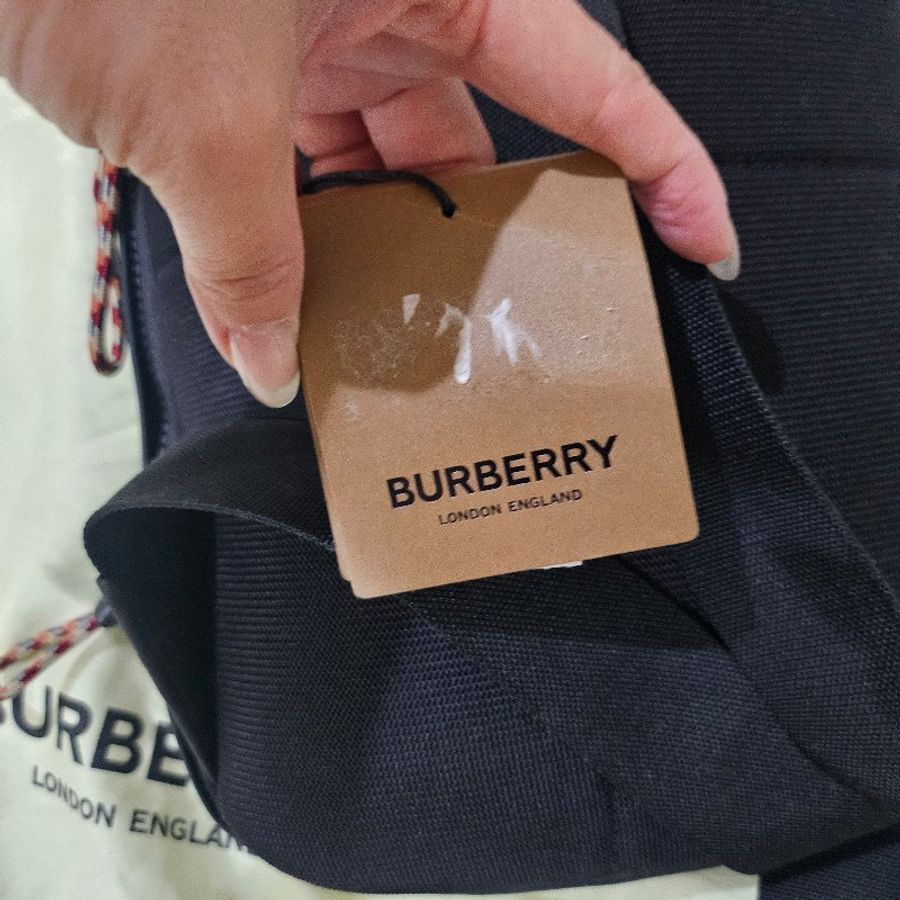 Burberry TB消光LOGO 直立式胸包-22