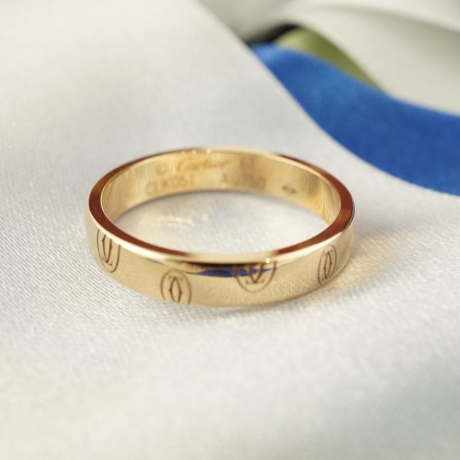 Cartier 卡地亞 18K金男戒-5