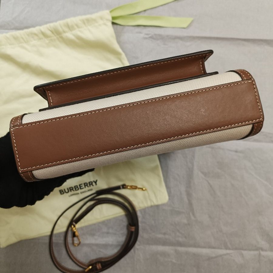 Burberry 許路兒同款 帆布 口袋包 迷你 mini Pocket 學院包 郵差包-9