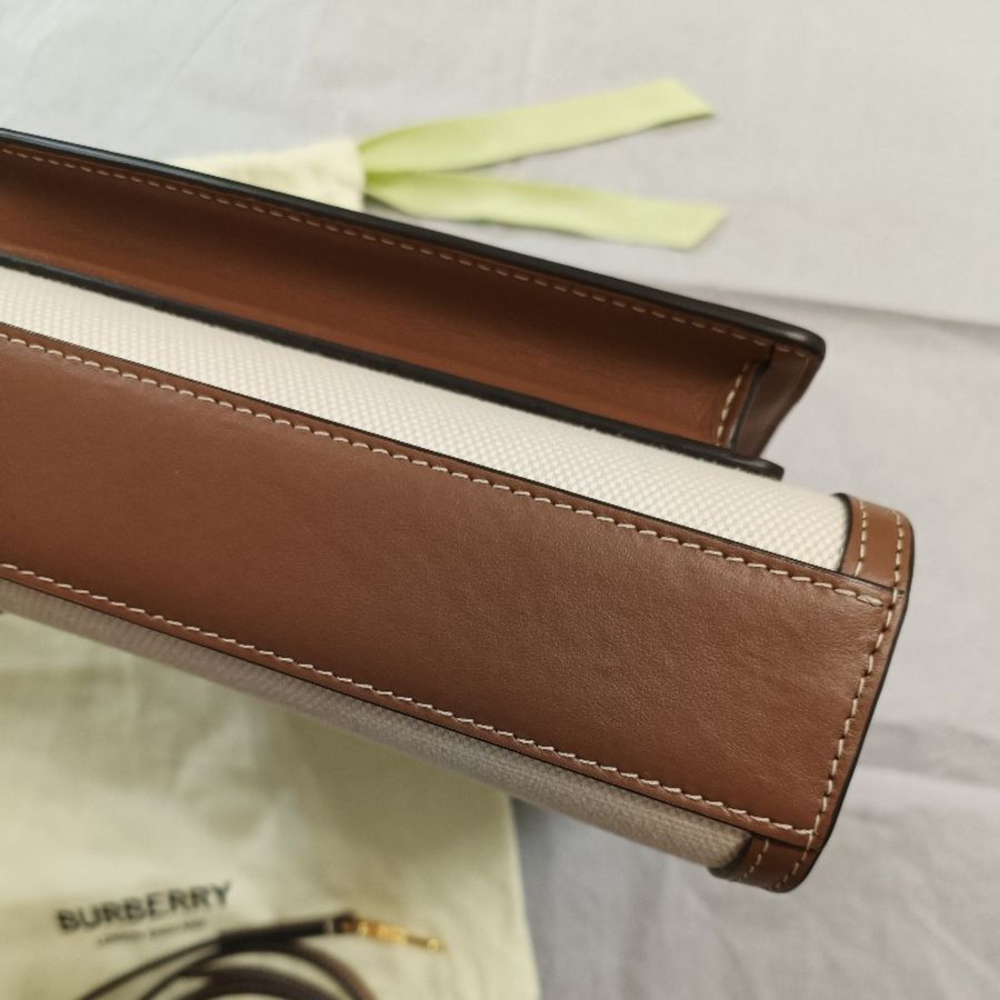 Burberry 許路兒同款 帆布 口袋包 迷你 mini Pocket 學院包 郵差包-11