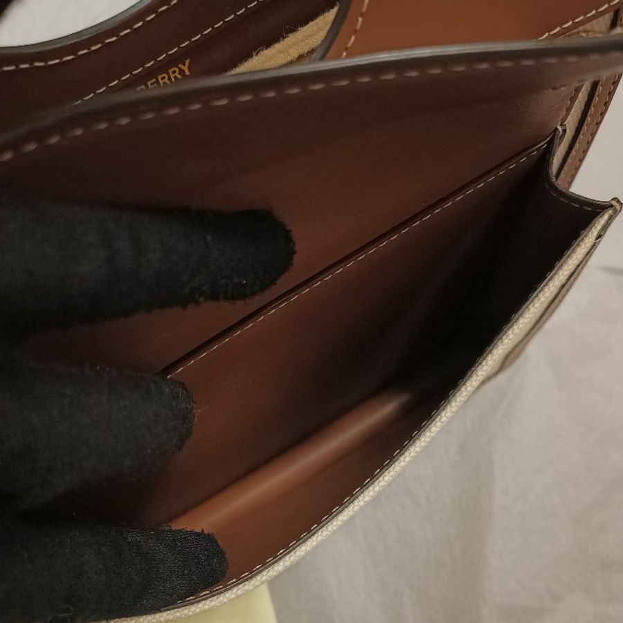 Burberry 許路兒同款 帆布 口袋包 迷你 mini Pocket 學院包 郵差包-15