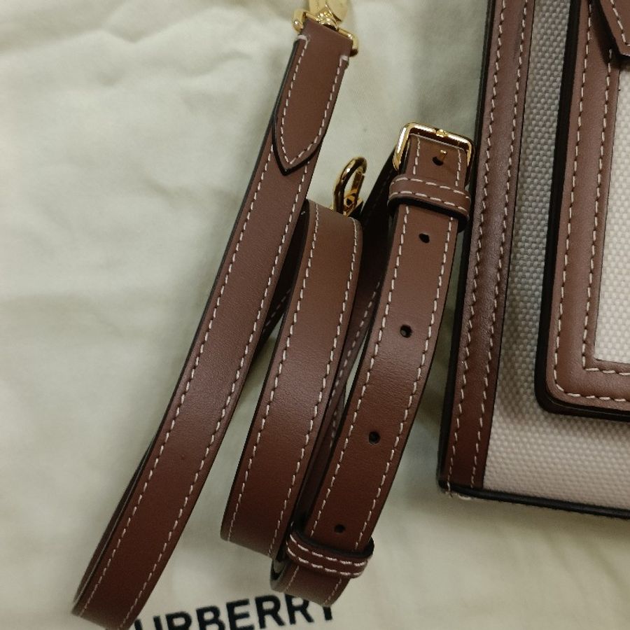 Burberry 許路兒同款 帆布 口袋包 迷你 mini Pocket 學院包 郵差包-19