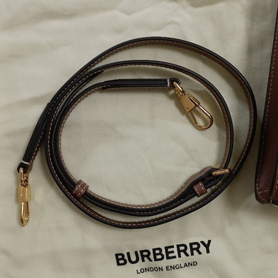 Burberry 許路兒同款 帆布 口袋包 迷你 mini Pocket 學院包 郵差包-22