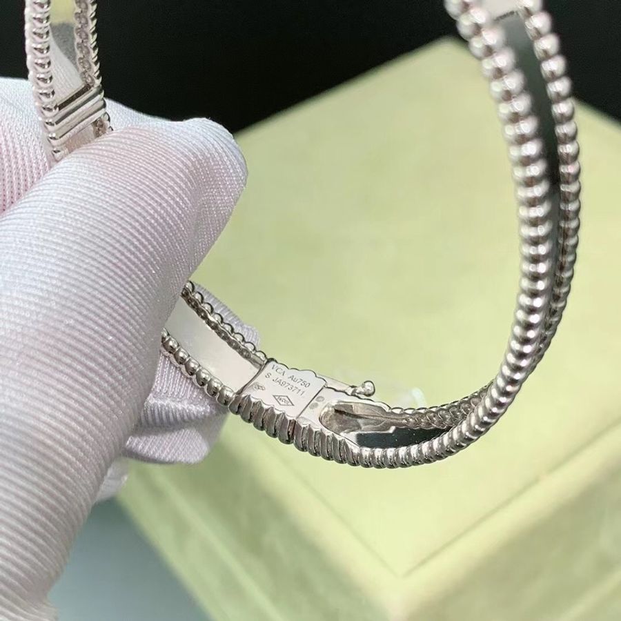 Van Cleef & Arpels梵克雅寶萬花筒簽名版白金手鐲s碼 2020年購入-4