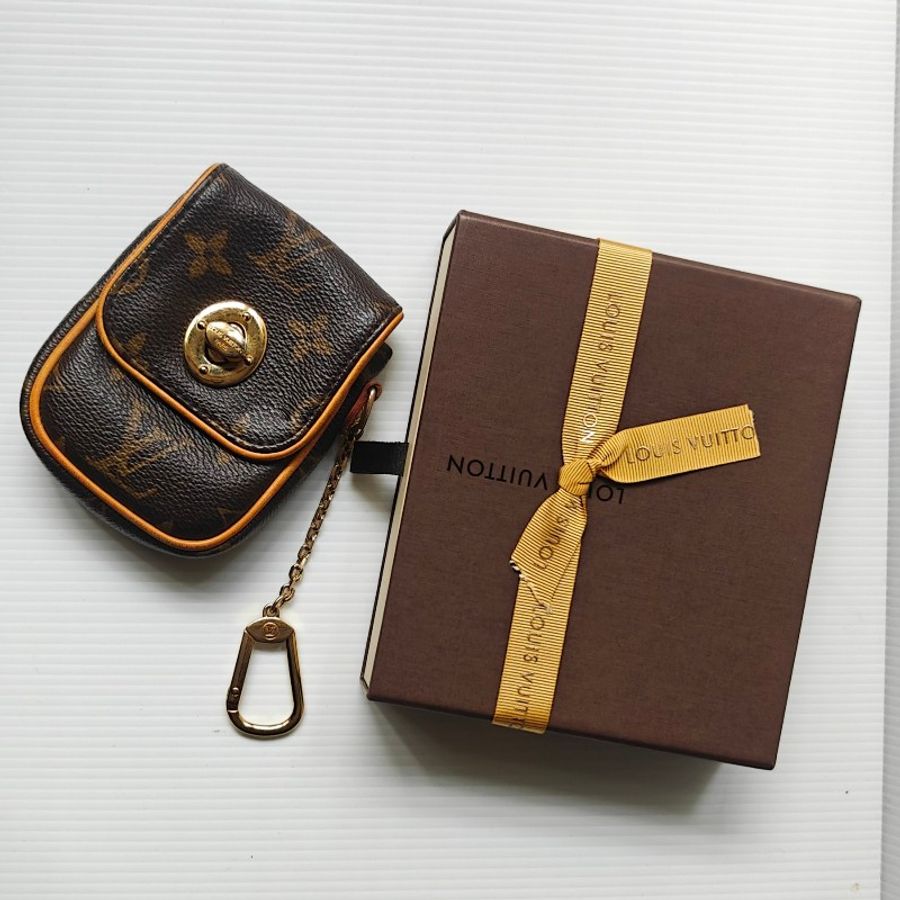 Louis Vuitton 路易威登LV老花口紅包 零錢包VINTAGE-0