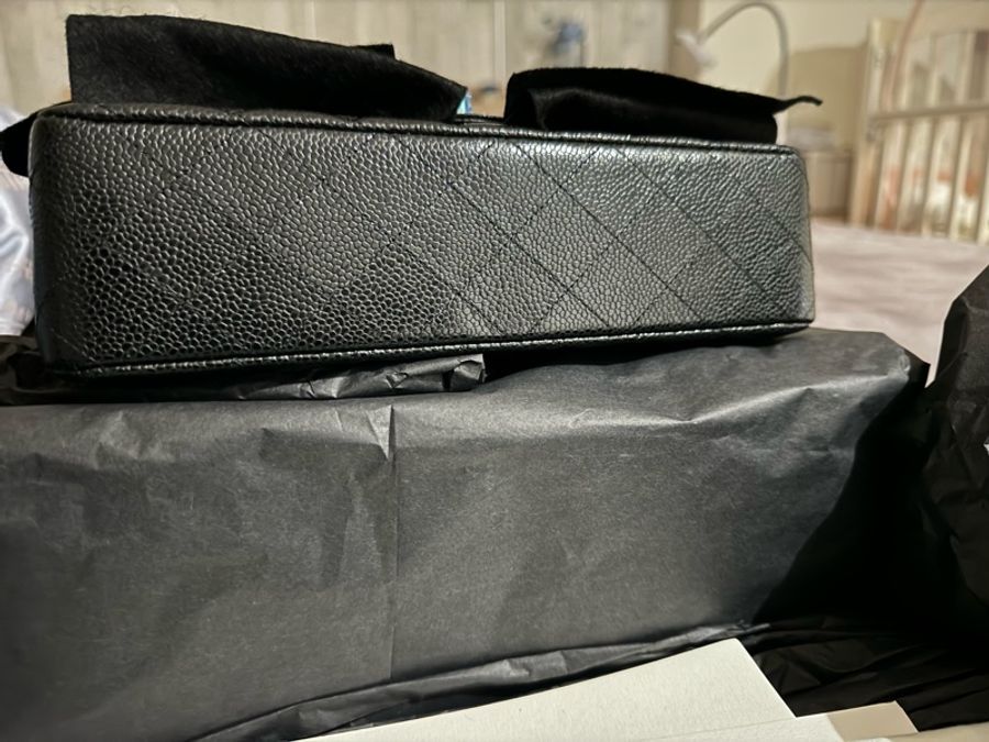 Chanel COCO CF25 荔枝皮金釦口蓋包 FLAPBAG-12