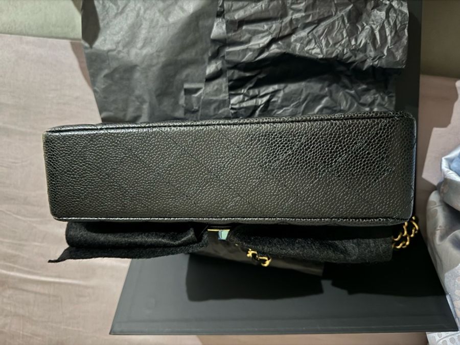 Chanel COCO CF25 荔枝皮金釦口蓋包 FLAPBAG-13