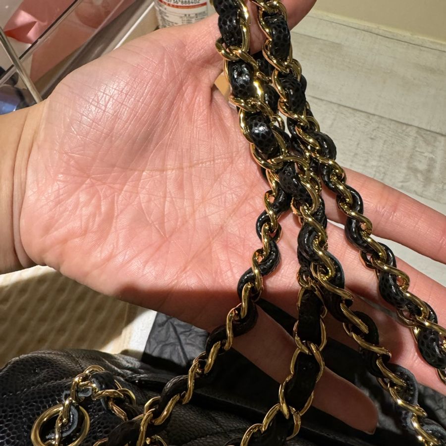 Chanel COCO CF25 荔枝皮金釦口蓋包 FLAPBAG-18