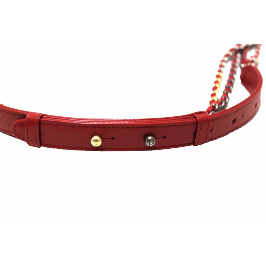Chanel Red Aged Calfskin Leather Small Gabrielle Hobo Crossbody Bag-2
