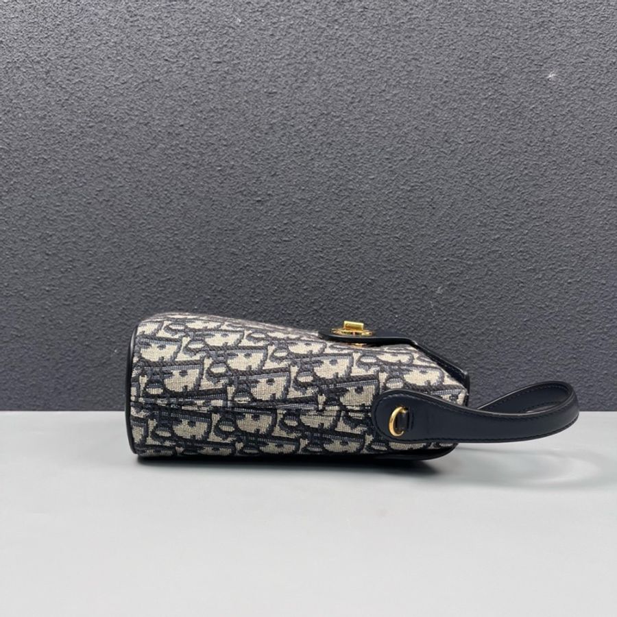 Dior 藍色老花30 Montaigne迷你薯條包-4