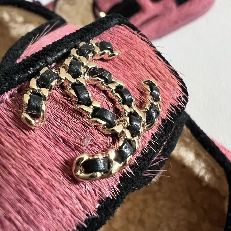 Chanel sandals 馬毛 涼鞋-1