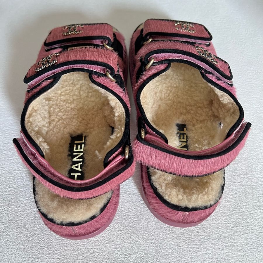 Chanel sandals 馬毛 涼鞋-6