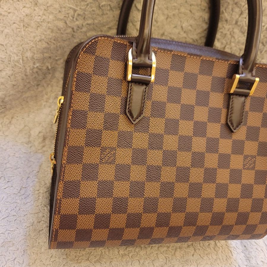 🎊斷捨離出清🎊LOUIS VUITTON LV N51155 棋盤格  Triana 手提包 豆腐包-1