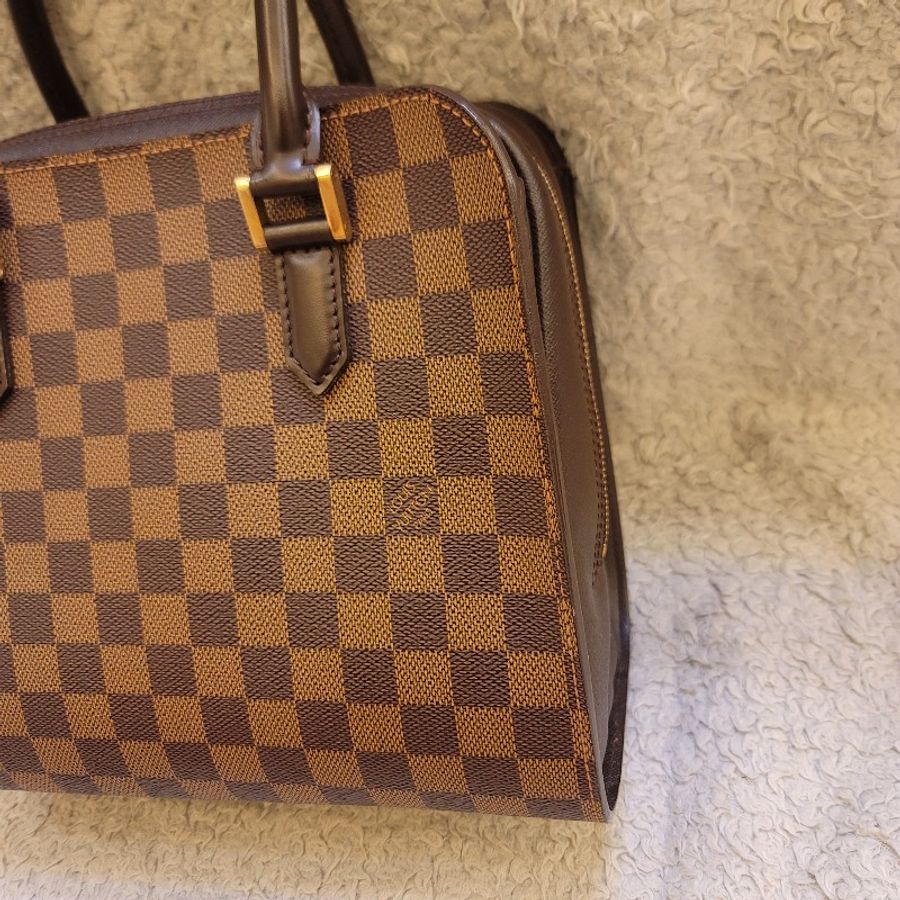 🎊斷捨離出清🎊LOUIS VUITTON LV N51155 棋盤格  Triana 手提包 豆腐包-2