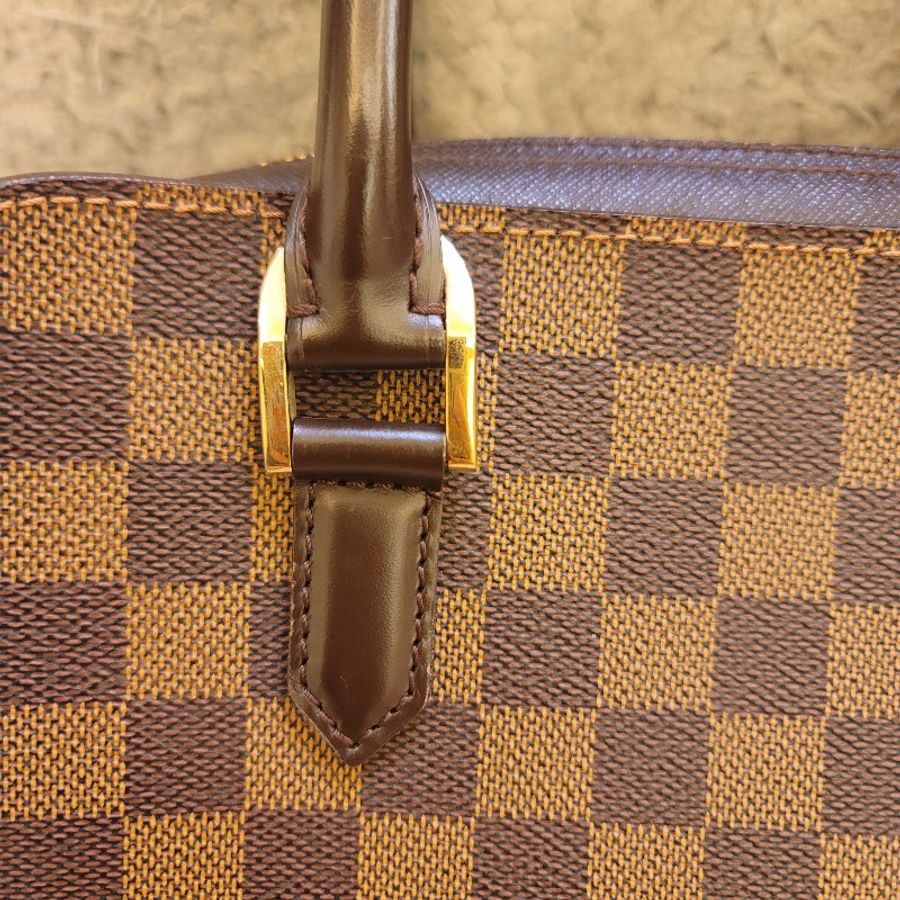 🎊斷捨離出清🎊LOUIS VUITTON LV N51155 棋盤格  Triana 手提包 豆腐包-3