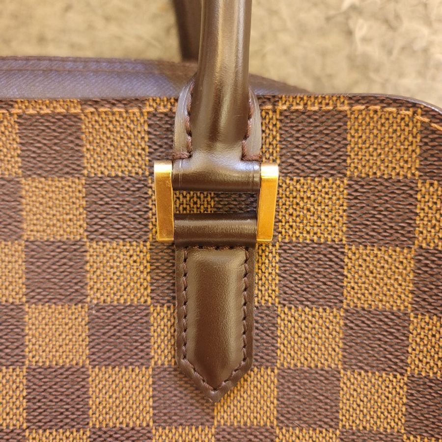 🎊斷捨離出清🎊LOUIS VUITTON LV N51155 棋盤格  Triana 手提包 豆腐包-4