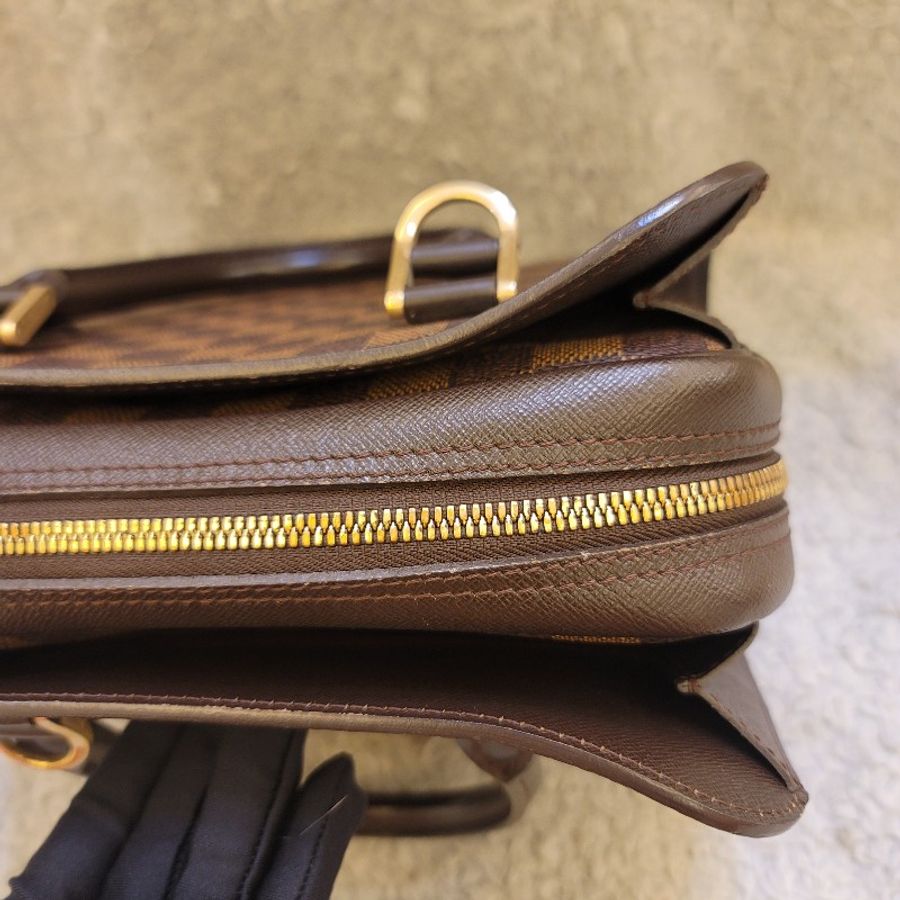 🎊斷捨離出清🎊LOUIS VUITTON LV N51155 棋盤格  Triana 手提包 豆腐包-15