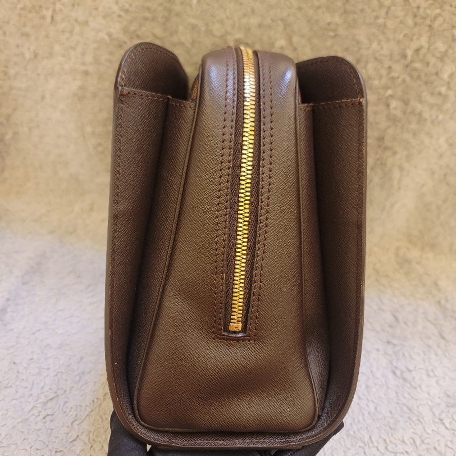 🎊斷捨離出清🎊LOUIS VUITTON LV N51155 棋盤格  Triana 手提包 豆腐包-16