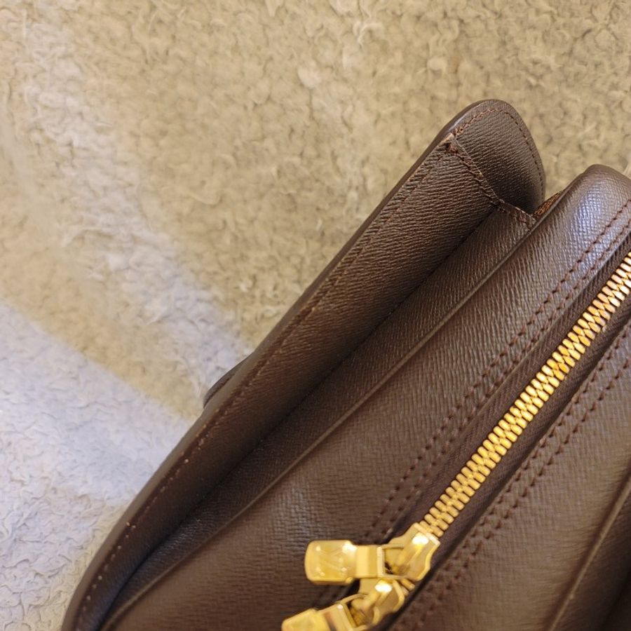 🎊斷捨離出清🎊LOUIS VUITTON LV N51155 棋盤格  Triana 手提包 豆腐包-18